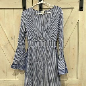 Target blue and white striped tie back dress. Great condition.